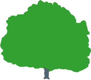 logo quercia di rosa albero verde